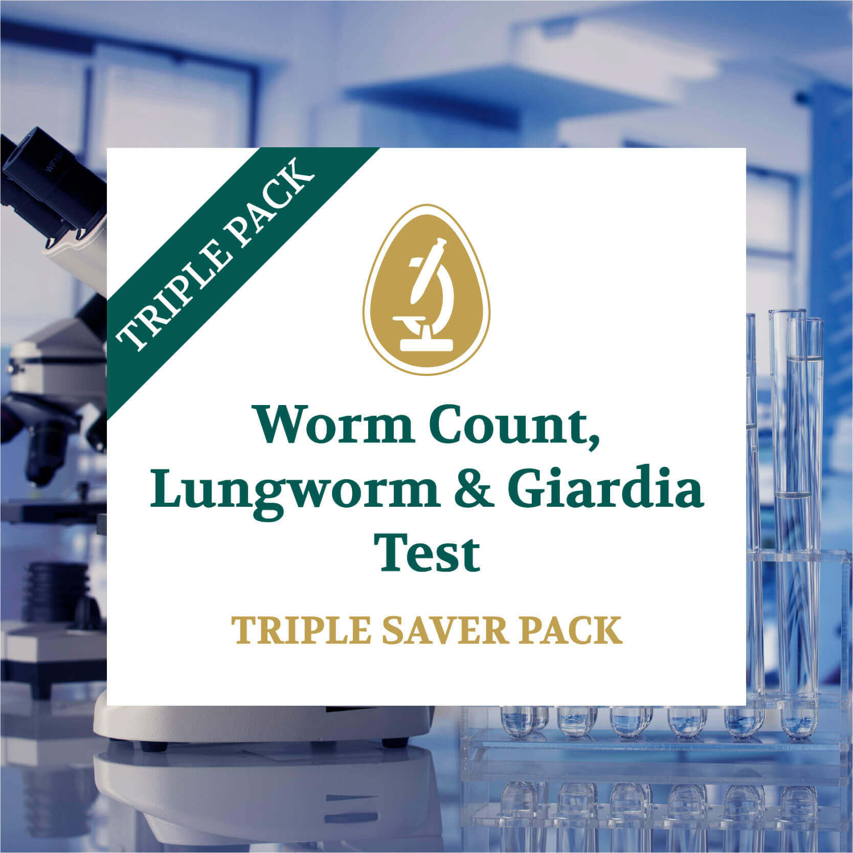 Worm count and giardia test for dogs